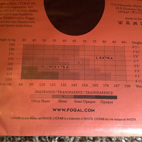 Fogal Netlace fishnet pantyhose, color barolo (dark red), size: S - Picture 7 of 12